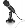 سبيدلينك (SL-8703-BK) ميكروفون مزود بقاعدة وقابل للحمل باليد ذو لون أسود
