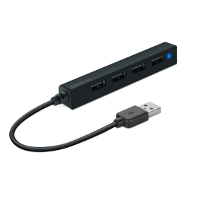 SPEEDLINK SL-140000-BK SNAPPY SLIM USB Hub 4-Port, black