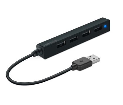SPEEDLINK SL-140000-BK SNAPPY SLIM USB Hub 4-Port, black