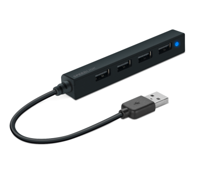 سبيدلينك (SL-140000-WE)  مشترك يحتوى على عدد 4 منافذ usb2.0 ذو تصميم مضغوط للغاية - أبيض