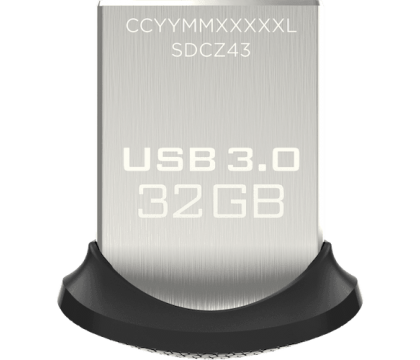 SANDISK SDCZ43-032G-G46 Ultra Fit USB3.0 Flash Drive 32 GB