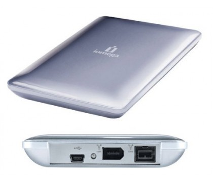 Iomega 34628 eGo Portable Hard Drive, USB 2.0/500GB - Firewire 400/800, 8MB Cache, Silver, Mac Edition