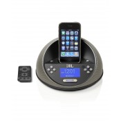 JBL 18005039 OTMICROBK On Time Micro Dock Speaker for Apple iPod/iPhone with AM/FM Radio (Black)