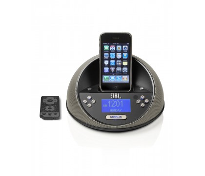 JBL 18005039 OTMICROBK On Time Micro Dock Speaker for Apple iPod/iPhone with AM/FM Radio (Black)
