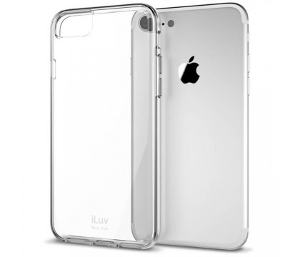 iLuv AI7VYNECL VYNEER - LightWeight Durable Transparent Hardshell Case With Soft Frame for iPhone 7  With Protrctive TPU Trim
