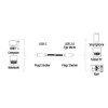 Hama 00135713 USB-C Adapter Cable, USB-C plug to micro US 2.0 plug, gold-plated, 0.75 m