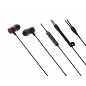 iLuv METALFSBK MetalForge Deep Bass In-Ear Noise-Isolating Metal Earphones with Remote and Microphone (Black)