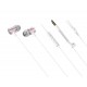 iLuv METALFSPK MetalForge Deep Bass In-Ear Noise-Isolating Metal Earphones with Remote and Microphone (Pink)