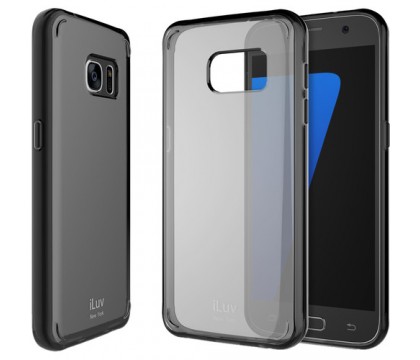 ILUV SS7VYNEBK VYNEER - DUAL MATERIAL PROTECTION CASE for Galaxy S7, Black