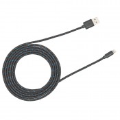 RadioShack 1201574 6-Ft. Lightning to USB Charge/Sync Cable (Black/Blue)