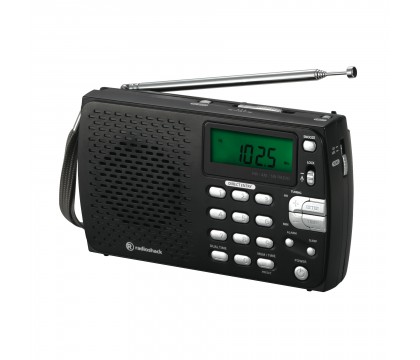 راديوشاك (2000658) راديو مضغوط للتنقل AM/FM /SW مزود بمنبه