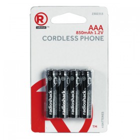 RadioShack 2302315 850mAh AAA Ni-MH Cordless Phone Batteries