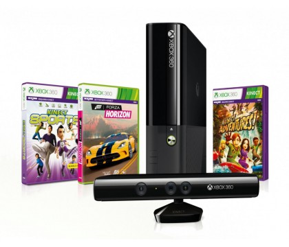 MICROSOFT XBOX360 500G Kinect 3MN00007K bundle + Sports 1 + Froza Horizon + Kinect Adventures + Fifa 15