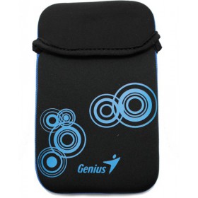 GENIUS SLEEVE BAG GS-701 BLACK BLUE 31280009101 Fits up to 7 inch Tablet PC and e-Book