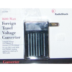 RadioShack 273-1404 Foreign Travel voltage converter