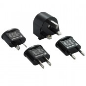 راديو شاك (2730941) أدابتر عالمى ومثالى للسفر مكون من أربع قطع