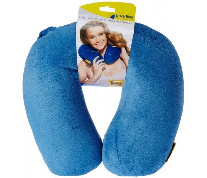 TRAVEL BLUE 239 MICRO PEARLS NECK PILLOW LightT BLUE/PURPLE 9178