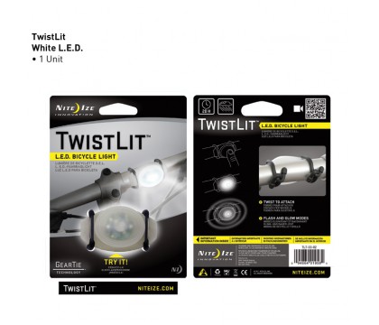 Nite Ize TLT-03-02 TwistLit LED Bike Light (WHITE)