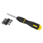 Stanley 0-68-010 Multibit Ratcheting Screwdriver with 10 Assorted Bits