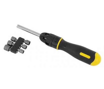 Stanley 0-68-010 Multibit Ratcheting Screwdriver with 10 Assorted Bits