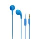 iLuv BBGUMTALKS Bubble Gum Talk Colorful Stereo Earphones with Mic and Remote, Blue