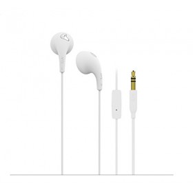 iLuv BBGUMTALKS Bubble Gum Talk Colorful Stereo Earphones with Mic and Remote, White