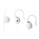 iLuv I203WHT Ultra-Compact Earphones with Secure Clips and Volume Control