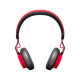 جابرا (100-96300002-02) سماعة رأس تعمل بتقنية البلوتوث/ أو من خلال كابل صوت ذات لون أحمر