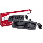 Genius 31300711141 + 31011461100 Wired keyboard KB110X and Mouse Netscroll 120 , Black