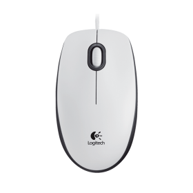 Logitech M-U0004 USB Wired mouse M100 , White