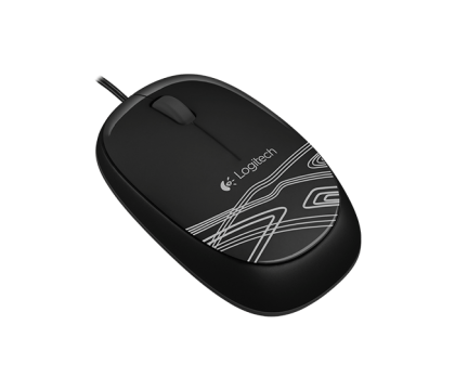 Logitech M-U0004 USB Wired mouse M105 , Black