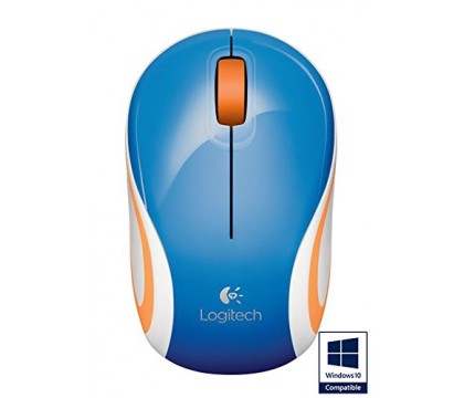 Logitech 910-002733 Wireless Mini Mouse M187 , Blue