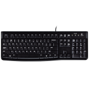 Logitech Y-U0009 Wired Keyboard K120 Arabic - Black