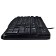 Logitech Y-U0009 Wired Keyboard K120 Arabic - Black