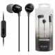 Sony MDR-EX15AP/BLK In-Ear Headphones with Inline Microphone , Black