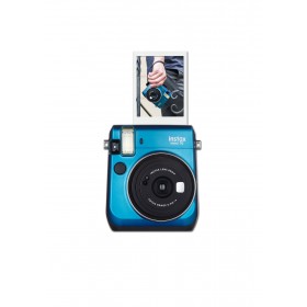 فوجى (instax mini 70) كاميرا رقمية يمكنك من خلالها الحصول على الصور الخاصة بك فى نفس الوقت ذات لون أزرق