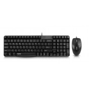 Rapoo N1820 Wired optical mouse and keyboard Combo , Black