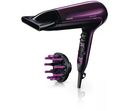 Philips HP8233/03 ThermoProtect Ionic Hairdryer 2200 W ThermoProtect setting with massaging volume diffuser Ionic Care