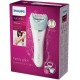 Philips BRE620/00 Satinelle Advanced Wet & Dry epilator For legs, body and face 3 accessories Cordless and rechargeable S-shaped handle design