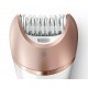 Philips BRE650/00 Satinelle Prestige Wet & Dry epilator For legs, body and face, 8 accessories, Cordless and rechargeable, S-shaped handle design