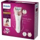 Philips BRE650/00 Satinelle Prestige Wet & Dry epilator For legs, body and face, 8 accessories, Cordless and rechargeable, S-shaped handle design