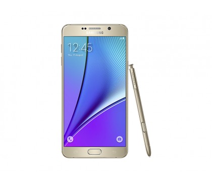 سامسونج (N920C) تليفون محمول جالاكسى GALAXY NOTE 5 ثنائى الشريحة ذو لون بلاتينى ذهبى