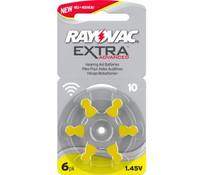 RAYOVAC H.A BATTERY EXTRA 6 CELL V10 RAY-V10