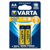 Varta 4106 Alkaline Long Life 2/AA Batteries, New