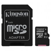 Kingston SDC10G2/128GB microSDHC/microSDXC Class 10 UHS-I Card with SD adapter