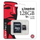 Kingston SDC10G2/128GB microSDHC/microSDXC Class 10 UHS-I Card with SD adapter