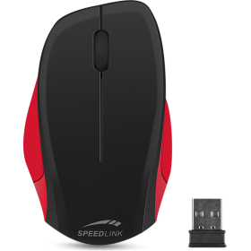 Speedlink SL-630000-BKRD LEDGY Mouse - 2.4GHz, wireless, black-red