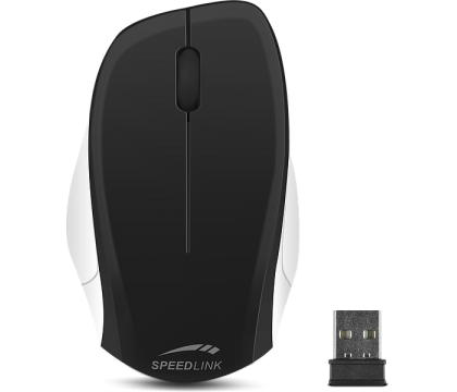 Speedlink SL-630000-BKWE LEDGY Mouse - 2.4GHz, wireless, black-white