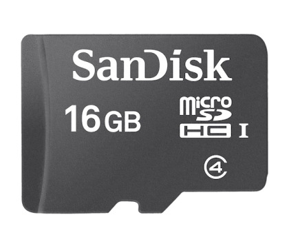 SANDISK SDSDQM-016G-B35 CLASS 4 microSDHC™ Memory Card 16GB