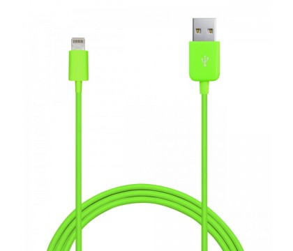 Puro CAPLT1 USB Cable Lightning for iPhone / iPod / iPad 1 m 2,1 A Green, P-CAPLT